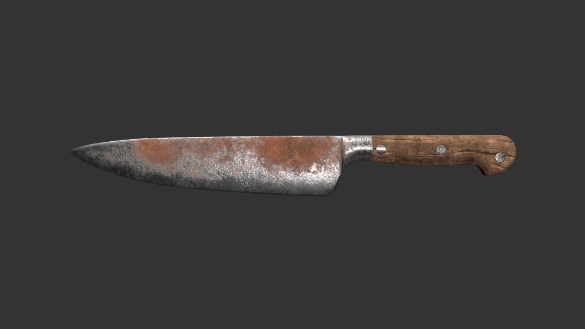 Post Apoc Kitchen Knife - 3D model by excelapocalypse 3d model