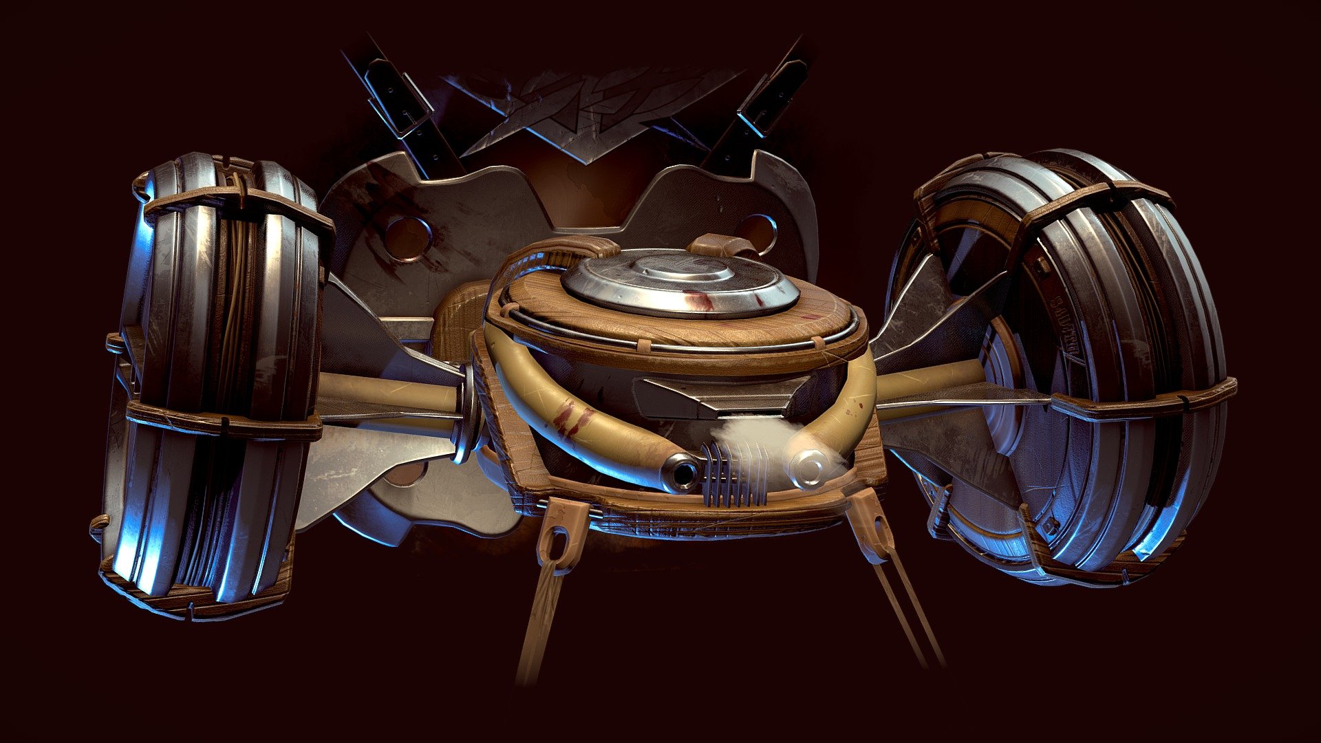 Hi there! Here is my own version of Omni-directional mobility gear from anime Attack on Titan - Attack on Titan fanart - 3D model by iskandar1ch 3d model