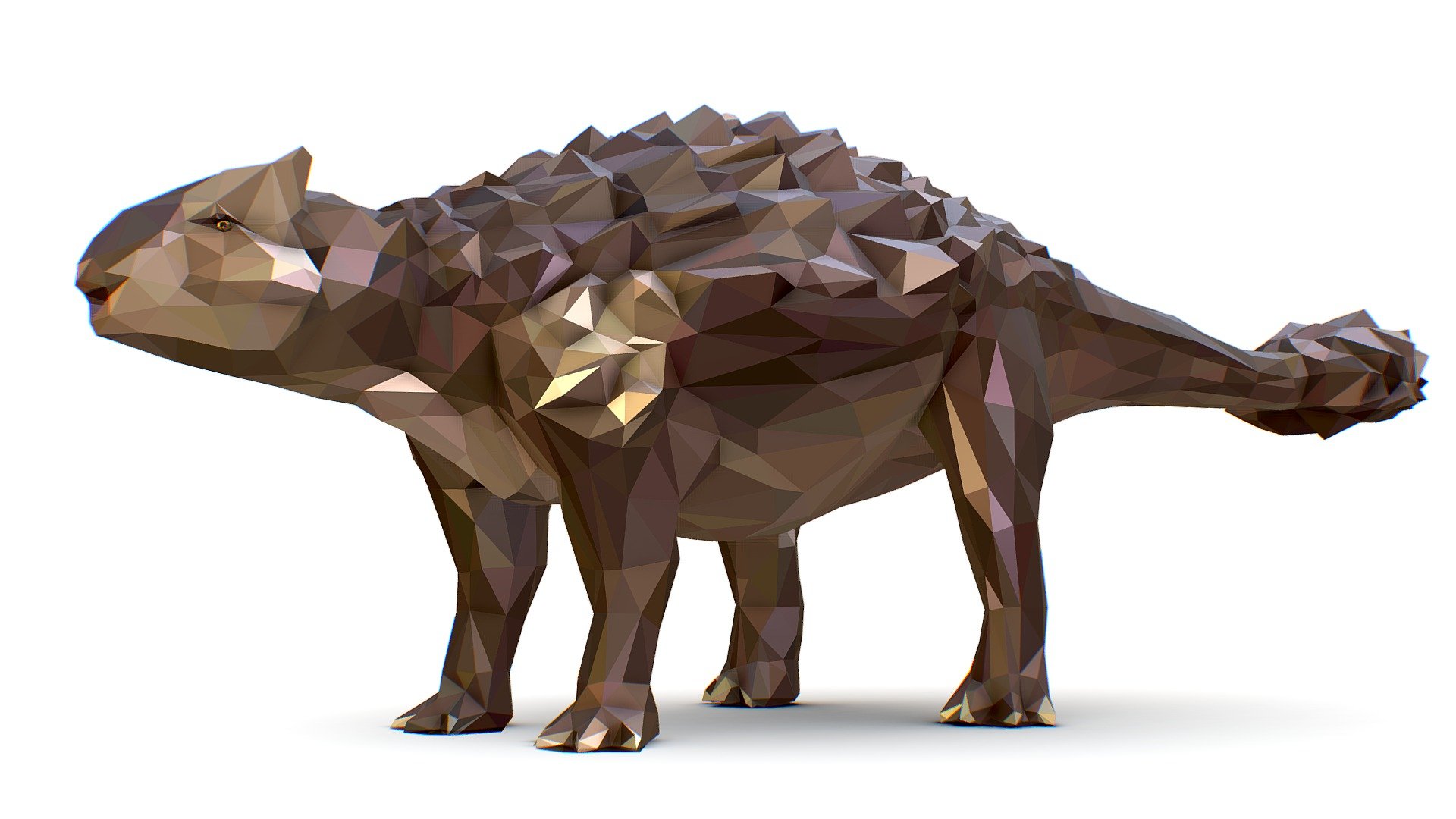 Dinosaur Ankylo Lowpoly Art Style Animal - Dinosaur Ankylo Lowpoly Art Style Animal - Buy Royalty Free 3D model by Oleg Shuldiakov (@olegshuldiakov) 3d model