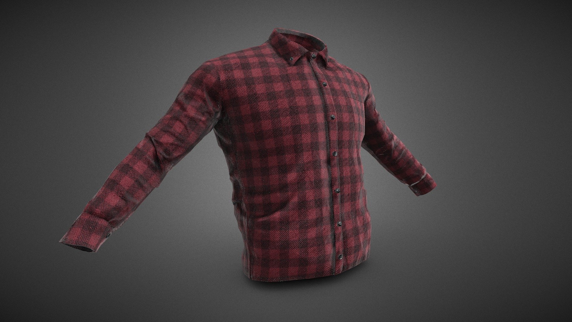 CG StudioX Present :
Red Flannel Button Up Shirt lowpoly/PBR




This is Red Flannel Button Up Shirt Comes with Specular and Metalness PBR.

The photo been rendered using Marmoset Toolbag 4 (real time game engine )


Features :



Comes with Specular and Metalness PBR 4K texture .

Good topology.

Low polygon geometry.

The Model is prefect for game for both Specular workflow as in Unity and Metalness as in Unreal engine .

The model also rendered using Marmoset Toolbag 4 with both Specular and Metalness PBR and also included in the product with the full texture.

The texture can be easily adjustable .


Texture :



One set of UV [Albedo -Normal-Metalness -Roughness-Gloss-Specular-Ao] (4096*4096)


Files :
Marmoset Toolbag 4 ,Maya,,FBX,OBj with all the textures.




Contact me for if you have any questions.
 - Red Flannel Button Up Shirt - Buy Royalty Free 3D model by CG StudioX (@CG_StudioX) 3d model