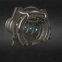 Blue Effect VR vr, virtualreality, tunnel, scifi, sci-fi