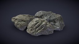 3_Stones_Set_01 exterior, rocks, cliff, stones, environment-assets, cliff-stone, stone, rock, environment