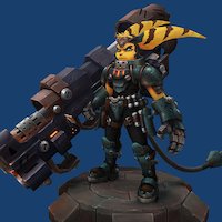 Ratchet metal, some, ratchet, clank, kick, asteroids, insomniac, lombax