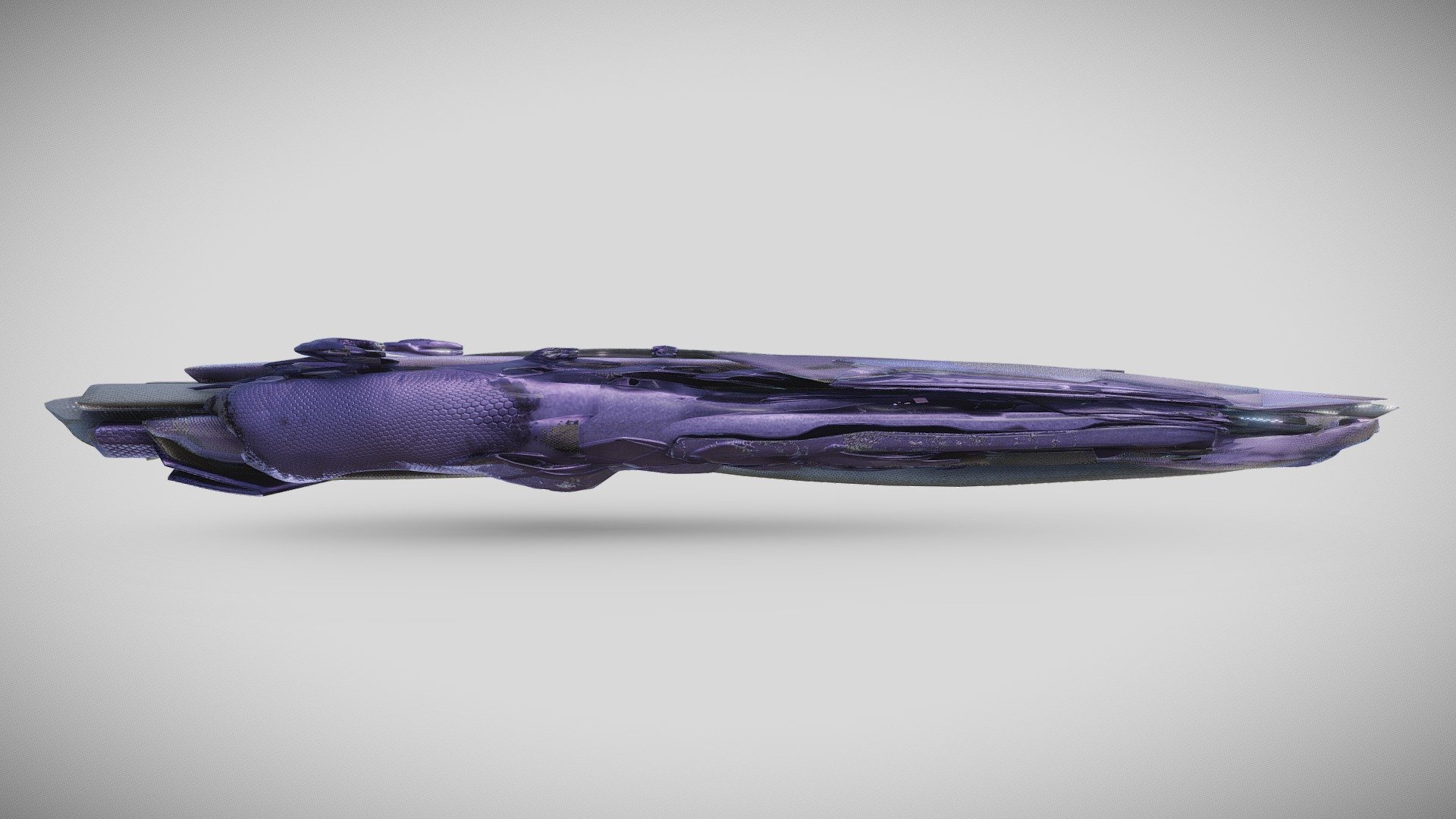 A hidden, hybrid project between the covenants and the forerunners.

See it on 
https://www.deviantart.com/gallex91/art/Artemisia-exploration-carrier-928405358 - Halo covenant-forerunner Artemis hybrid warship - 3D model by Gallex Industries (@Gallex91) 3d model