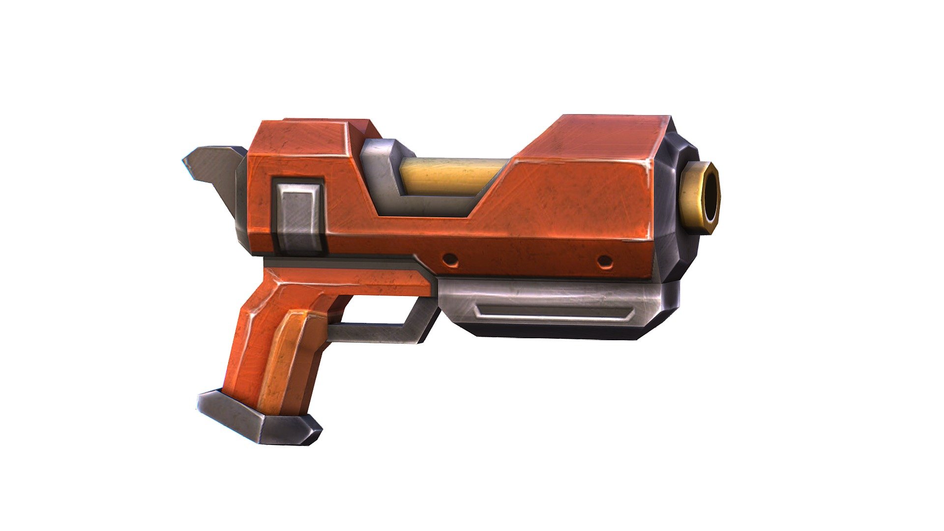LowPoly Sci-Fi Сartoon Pistol Gun - 3dsMax and Maya file included - LowPoly Sci-Fi Cartoon Pistol Gun - Buy Royalty Free 3D model by Oleg Shuldiakov (@olegshuldiakov) 3d model