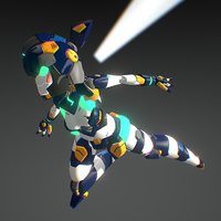 EXPE-X001 GHG mechanic, girl, robot