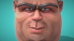 smiling man smiling, substancepainter, substance, man