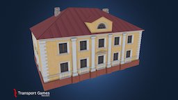 House series 1-203-122 1950-s high version soviet, ussr, typical, ukraine, citiesskylines, stalin, soviet-architecture, architecture, low-poly, game, lowpoly, gameasset