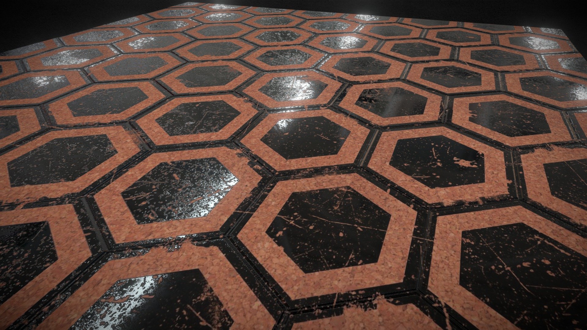 Free textured flooring based on V's apartment in Cyberpunk 2077
Reference photo here: https://cyberpunk.fandom.com/wiki/V%27s_apartment?file=VApartment_Door.png

Credit me if this material is used in projects :) - Cyberpunk Room Flooring - Download Free 3D model by riach 3d model