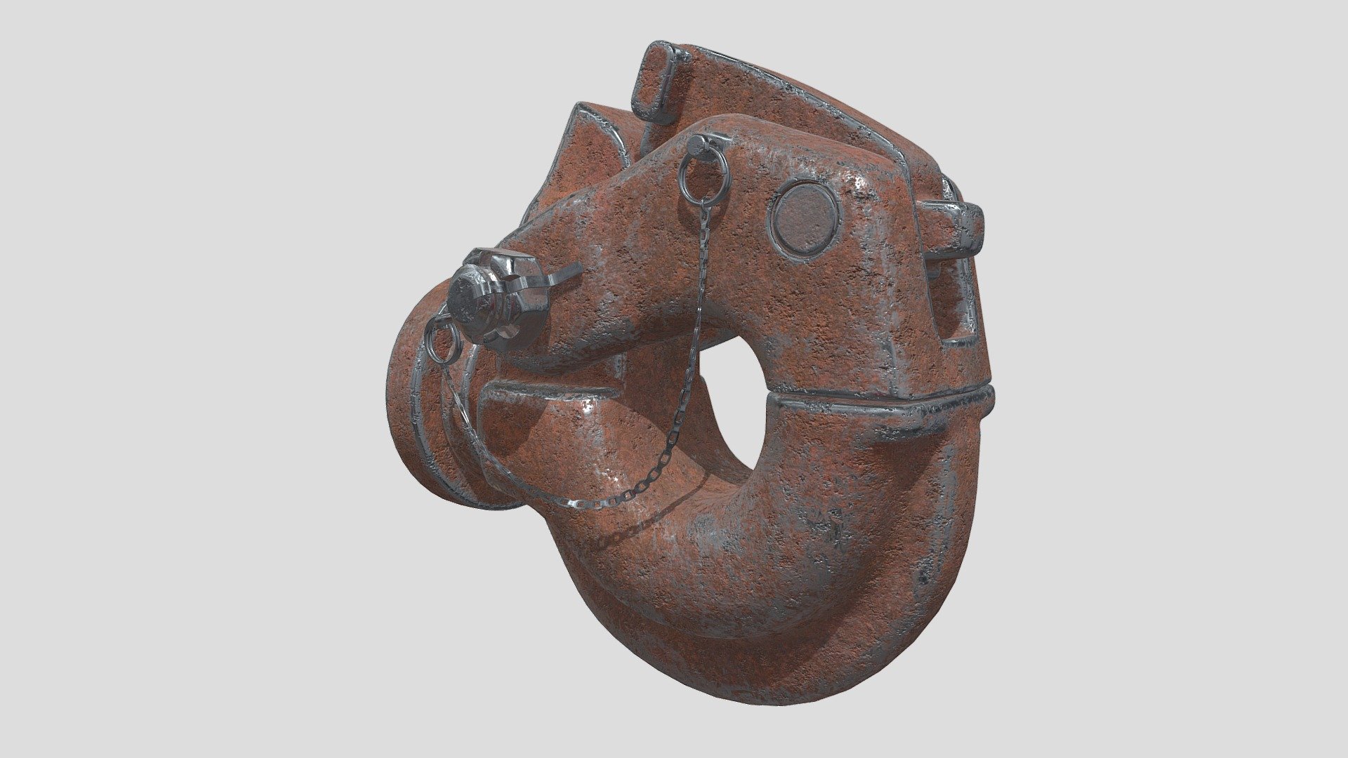 Фаркоп грузового автомобиля / Truck tow bar / Cargo hitch - Фаркоп / Cargo hitch - 3D model by StarTone 3d model