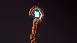 Mage Staff staff, mage, substancepainter, substance, blender, magic