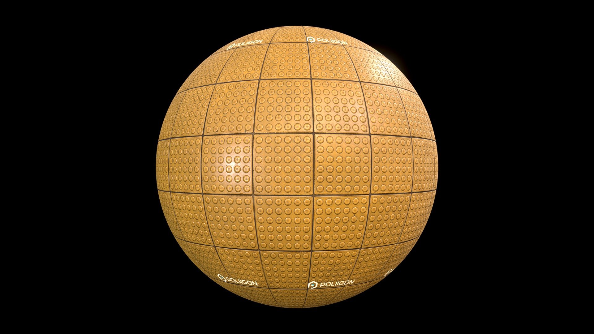 Find on Poliigon.com at https://www.poliigon.com/texture/city-street-pavement-tactile-dots-003 - City Street Pavement Tactile Dots 003 - 3D model by Poliigon.com (@poliigon) 3d model