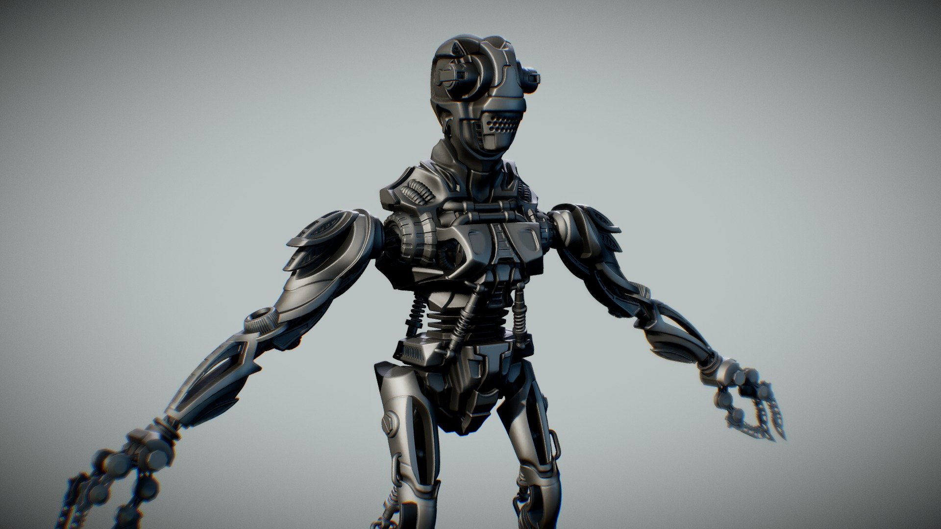 Robo Creep Sculpt Version 02 - 3D model by e-Manual (@e-arth) 3d model