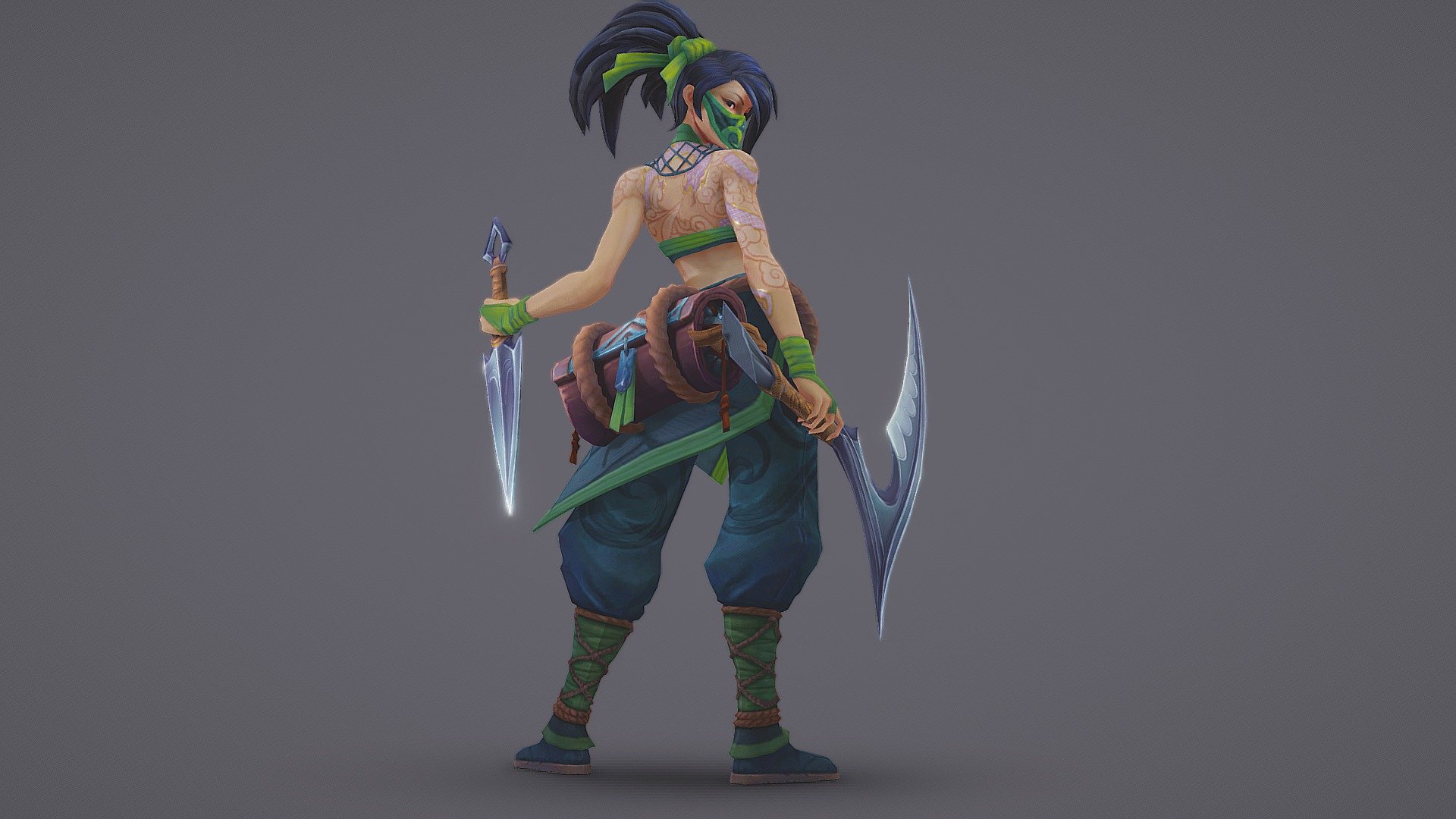 League of Legends - Akali - 3D model by Ing.neko 3d model