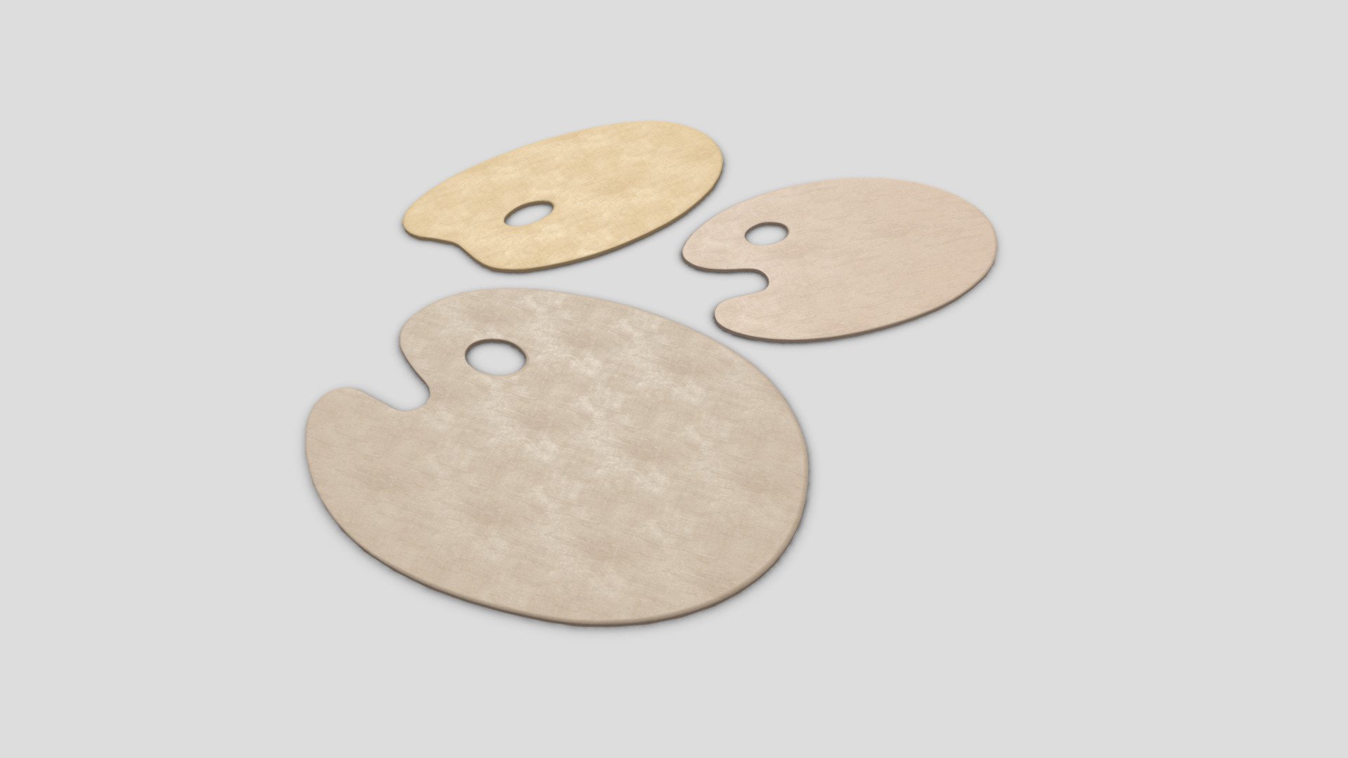 ‘Some shapes and sizes of immortal inspiration!’

● 4096 x 4096 PBR textures

● normal map is baked from the high poly model

If you need help with this model or have a question – please do not hesitate to contact with me. I will be happy to help you.

Contact: plaggy.net@gmail.com

Formats: .fbx, .dae, .max, .obj, .mtl, .png, .glTF, .USDZ Polygon: 652 Vertices: 652 Textures: Yes, PBR (ao, albedo, metal, normal, ORM, rough) Materials: Yes UV Mapped: Yes Unwrapped UVs: Yes (non overlapping) - Artist Palette Pack - Buy Royalty Free 3D model by plaggy 3d model