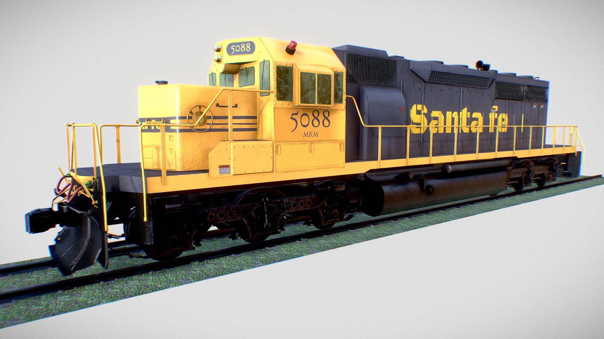This Locomotive Diesel/Electric EMD SD40-2 Realistic was carefully researched and handcrafted by our expert artists team.
Low Poly and Game Engine Ready.

We bring you this masterpiece in 5 different texture options.

Download includes .fbx, .obj and .blend file.
Textures: 2K PBR, bundled with additional textures for Unity and Unreal Engine.













 - Locomotive Diesel/Electric EMD SD40-2 Realistic - Buy Royalty Free 3D model by insya 3d model