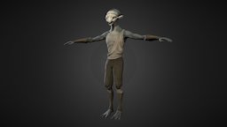 Nomadic Alien Textured WIP mudbox, alien, nomadic