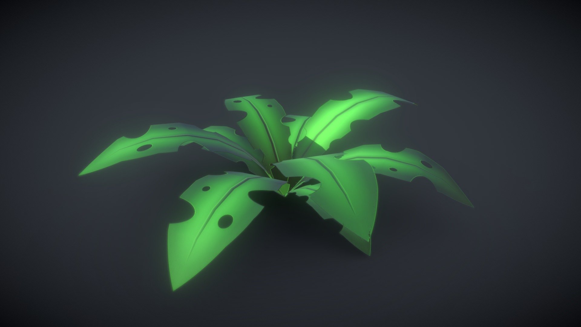 Jungle Bush/Foliage
A bush in cartoony style - the leafs are created in Substance Designer, base madel in Maya and textures in Substance Painter.

Video on how to make stylized bush -> https://youtu.be/LiXkF84nR7E - Jungle Bush - 3D model by MartynaGrek 3d model