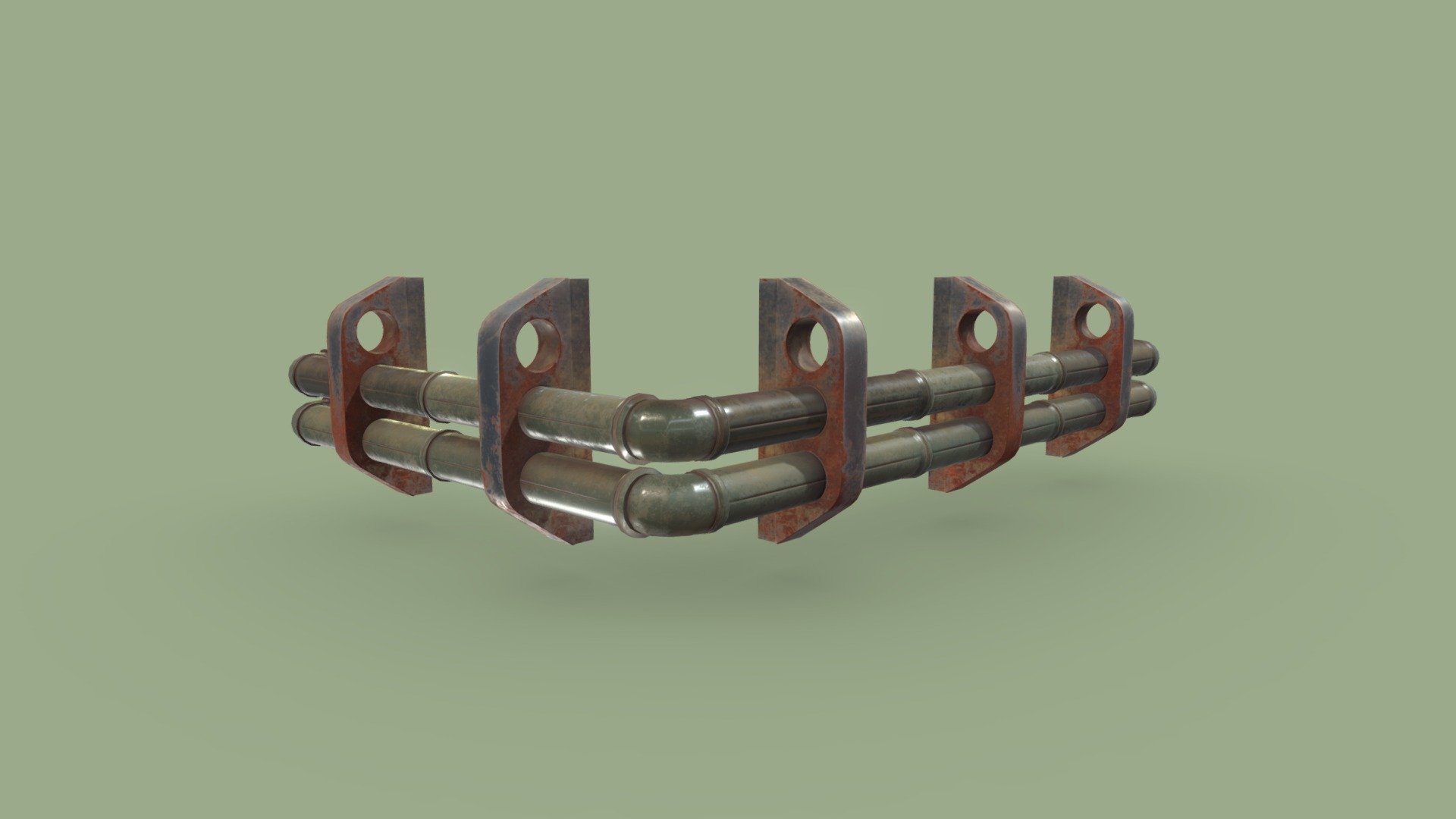 This is an MMLX environment asset designed to work within the dungeon ruins of the Mega Man Legends universe. As seen in the concept art, this is a pair of pipes, designed to be modular and wrap around a right angle corner.

The asset provided here is the high res game asset. That includes the textures. Feel free to download and use for your projects. Please credit PSYCHOPOMP and/or JJ Chalupnik for the modeling/texturing if you decide to use it.

Learn more about the fan project here: https://psychopomp-studios.com/mmlx/ - Double Pipe Corner - Download Free 3D model by TUGBOAT GAMES (@TugboatGames) 3d model