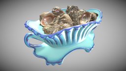 Shell Expo vase, shell, exposition, pbr