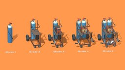 Lowpoly Welding Machine 5 Grades welding, equipment, facilities, welder, worker, grades, welding-machine, lowpoly