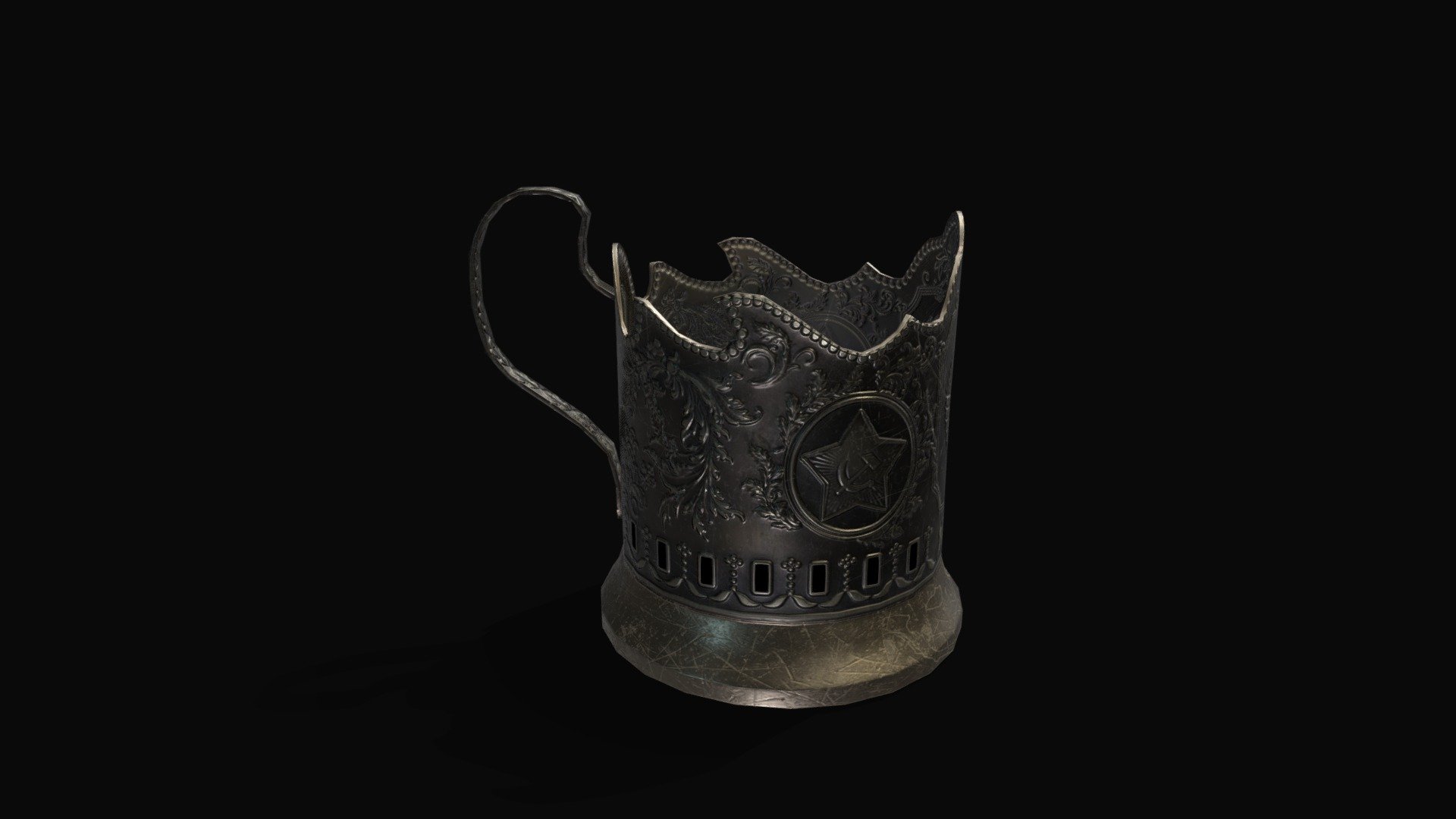 Soviet cup holder - Download Free 3D model by kotsya 3d model