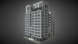 Rose Condominiums (Cities Skylines Assets) tower, residential, citiesskylines, architecture, gameasset, building, jp-regularcollection, jorgepuerta