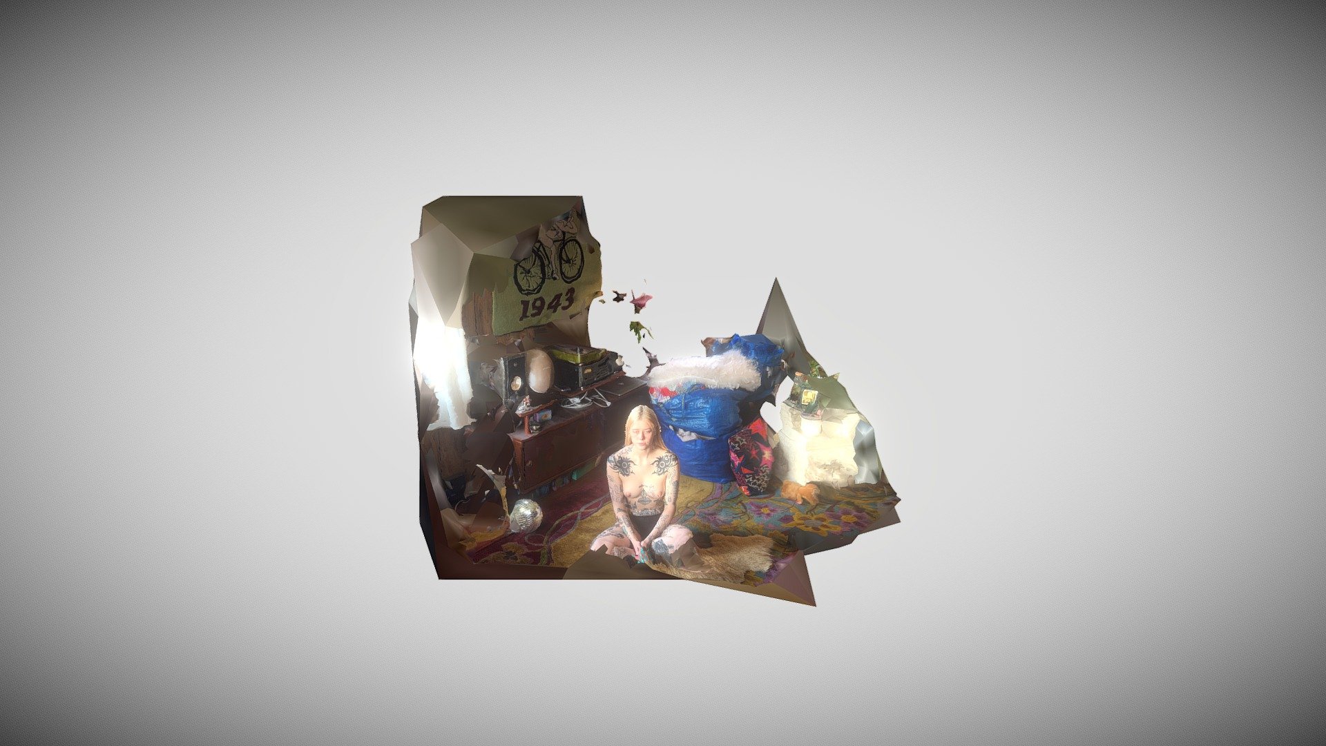 Rough test scan of baily sitting in her living room - Baily Rough Scan - 3D model by PuaNow 3d model