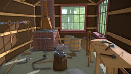 Old Forge abandoned, forge, blacksmith, smithy, xyzdaily, xyzdaily5, littered