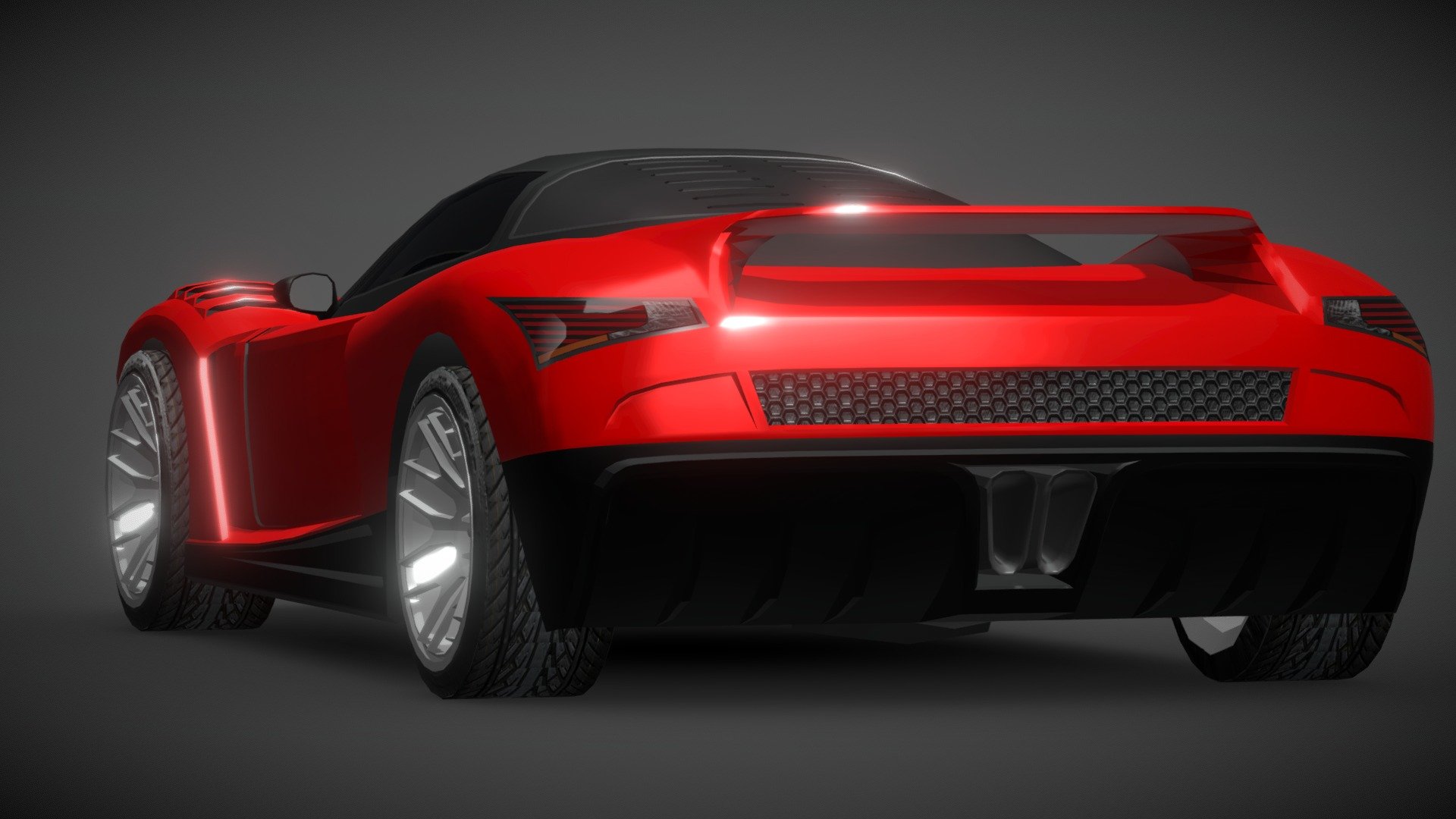 A very decent looking sports car concept with highly compatible to mobile devices.

Model is tested in Unity Game Engine 3d model