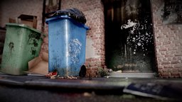 Urban City: Life of Grime maps, composition, textures, urban, level, rain, shiny, grunge, blendr, ssr, grime, reflections, puddles, sketchfabssr, asset, game, design, city, street, space, environment, screen