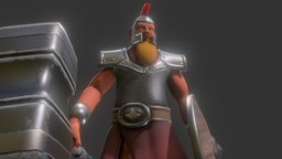 Dwarven Warrior dwarf, medieval, lord, dwarven, substancewarrior, substancepainter, fantasy, evil