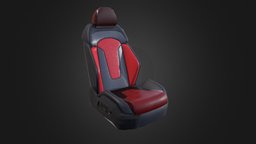 Car Seat vehicule, seat, carseat, substancepainter, substance, painter, maya, car
