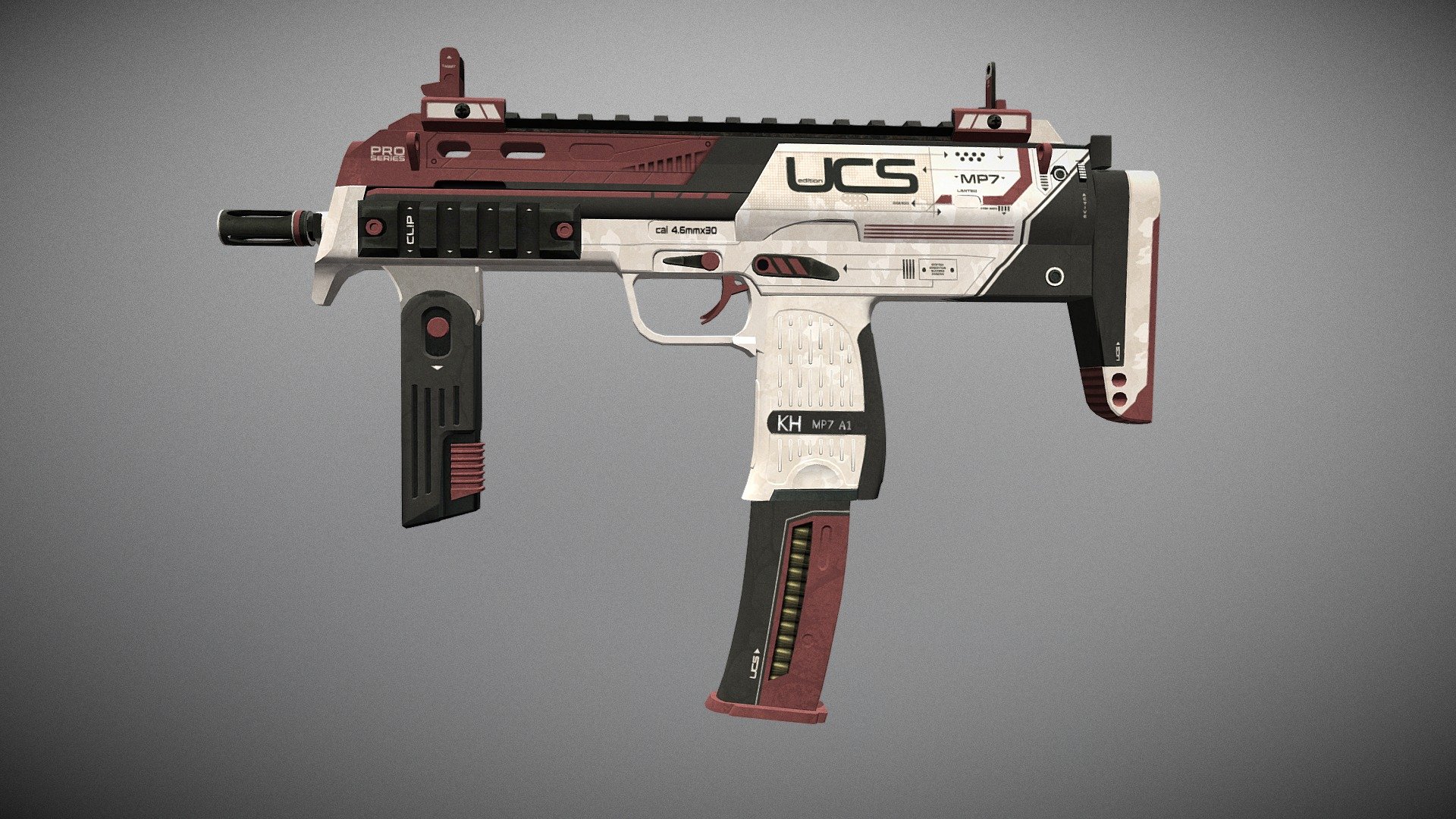 Link Workshop : http://steamcommunity.com/sharedfiles/filedetails/?id=1346916000 - MP7 | UCS - 3D model by nextgenz 3d model