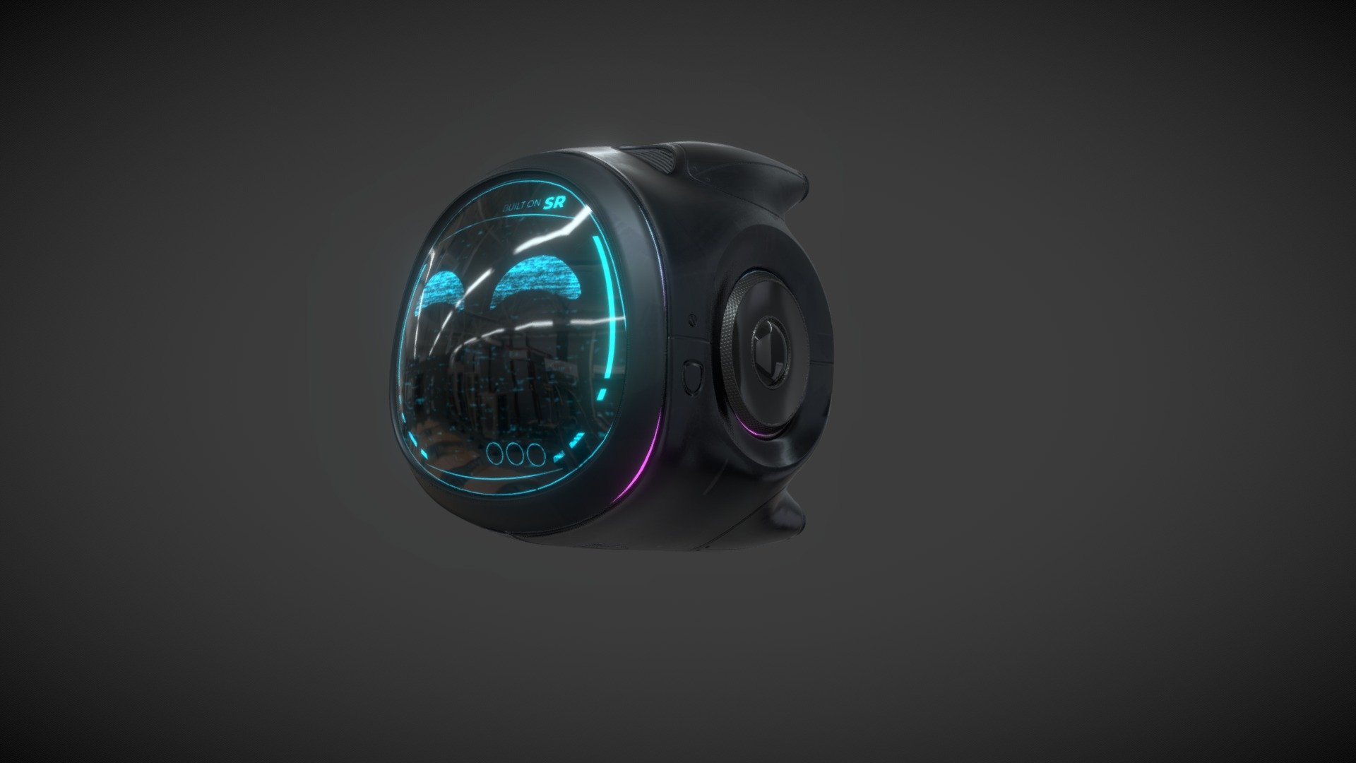 Support Drone made with Zbrush, textured in Substance Painter - Happy Drone - Download Free 3D model by rick_merks 3d model