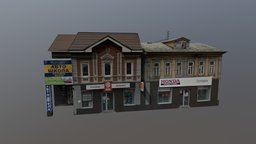 shop1 buildings, lowpoly, free
