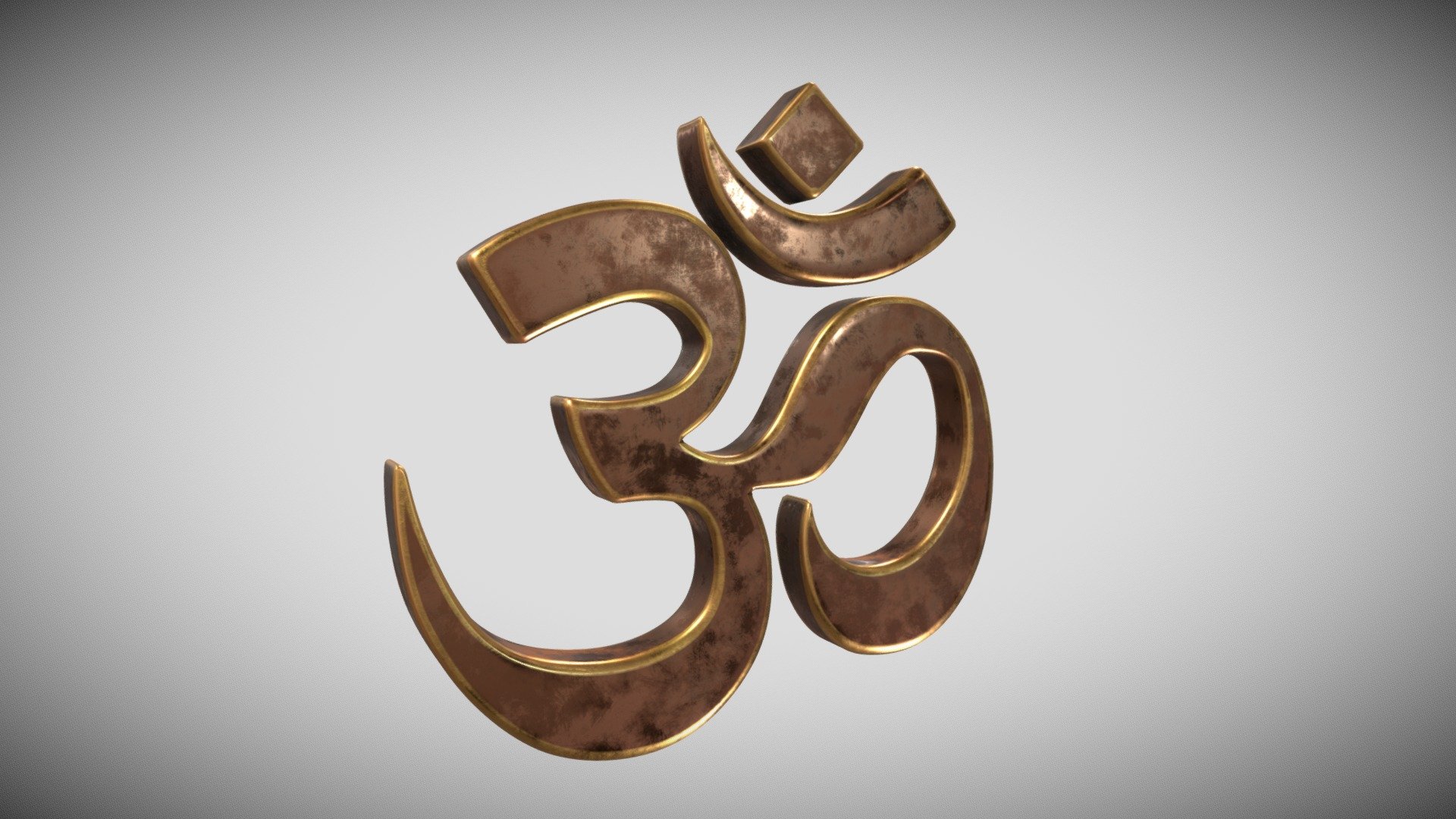 Om Symbol - Download Free 3D model by Francesco Coldesina (@topfrank2013) 3d model