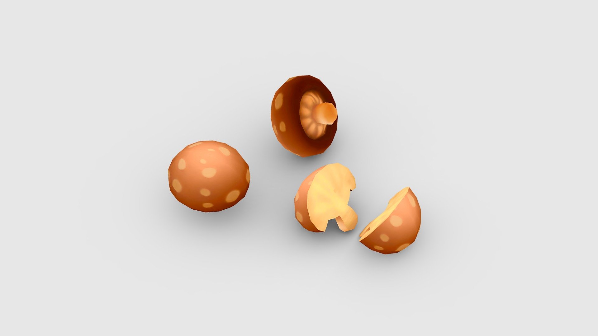 Cartoon shiitake mushroom - mushroom slices - Cartoon shiitake mushroom - mushroom slices - Buy Royalty Free 3D model by ler_cartoon (@lerrrrr) 3d model