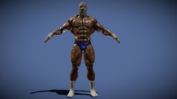 Bodybuilder muscular, bodybuilder, charactermodel, substancepainter, substance, game, 3d
