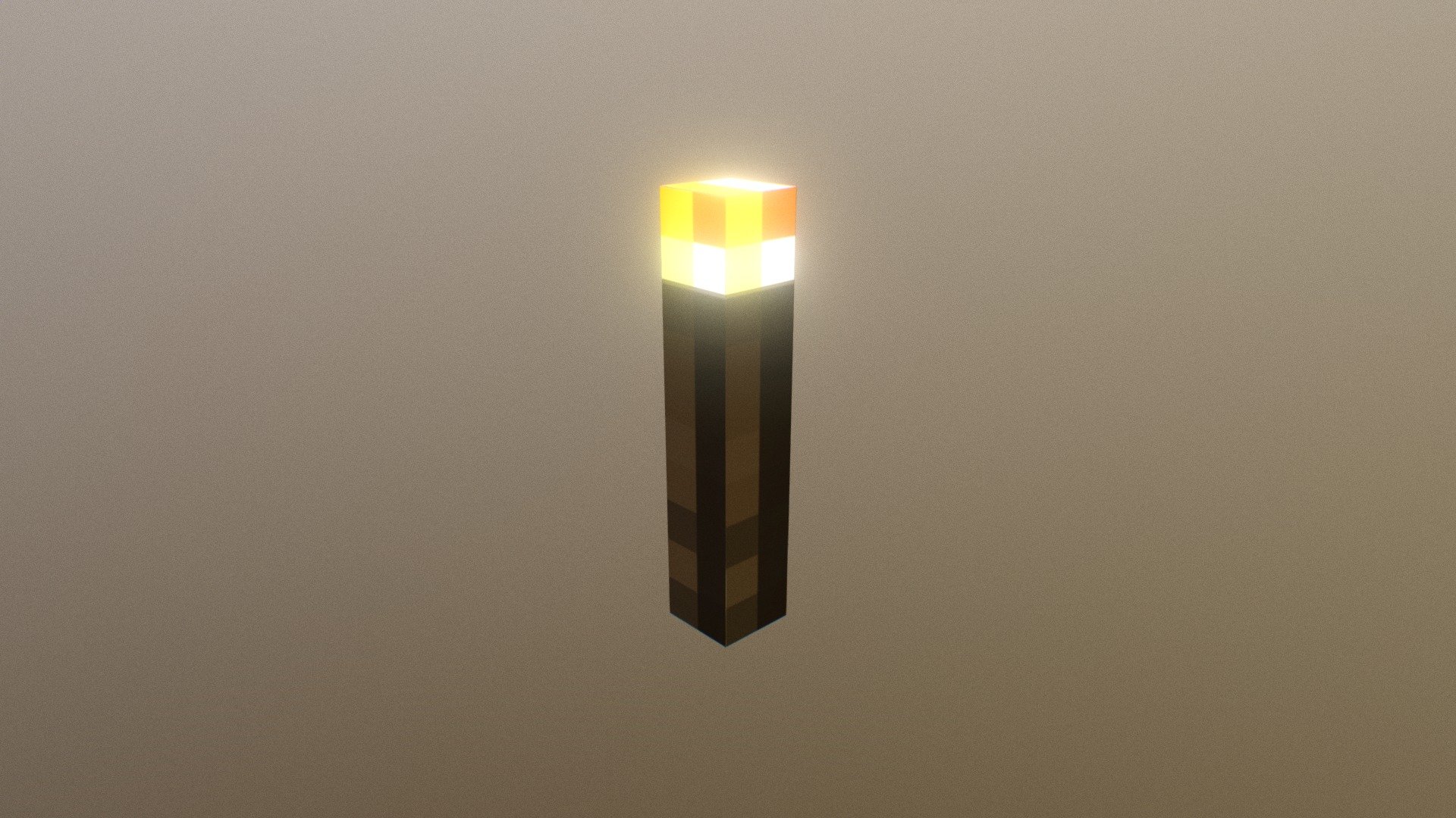Here is a minecraft torch i created, hope you like it :P 3d model