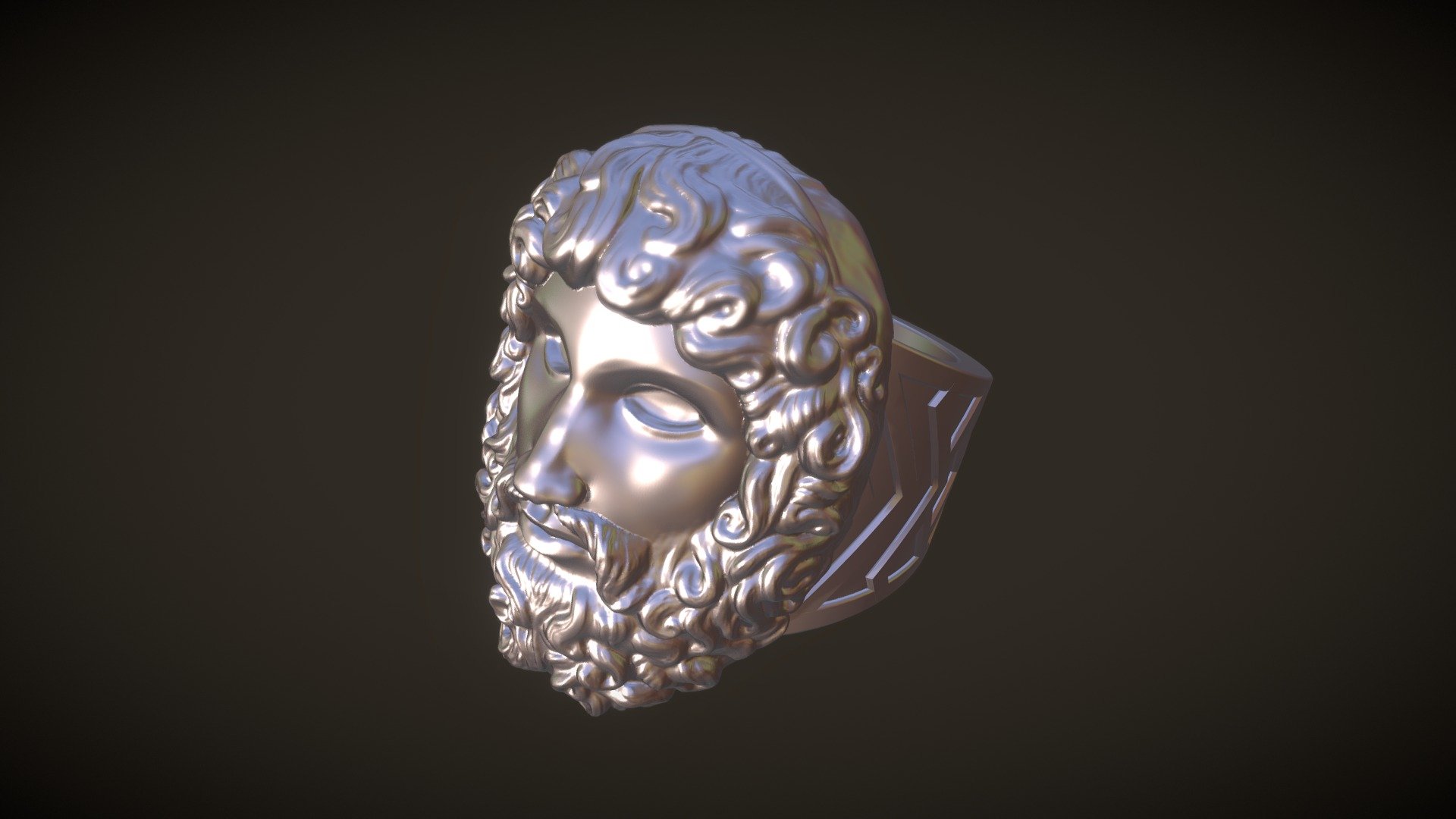 Ring Jupiter Head - Anillo Jupiter - 3D model by Drilerman 3d model
