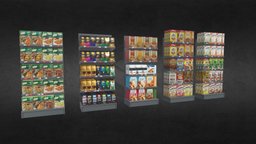 Store Environment Shop Shelves With Stock shelf, coffee, cereal, store, shelving, supermarket, shelves, pasta, grocery, groceries, shop, shelving-system, grocery_store, rusks, biscotti