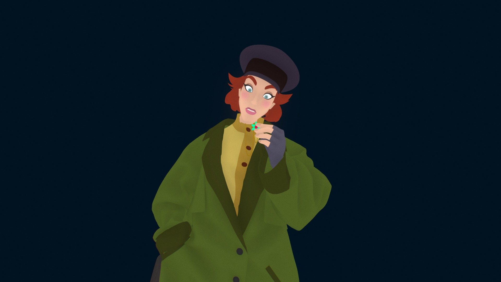 This is my 3D version of Anya, from the 1997 animated film &ldquo;Anastasia