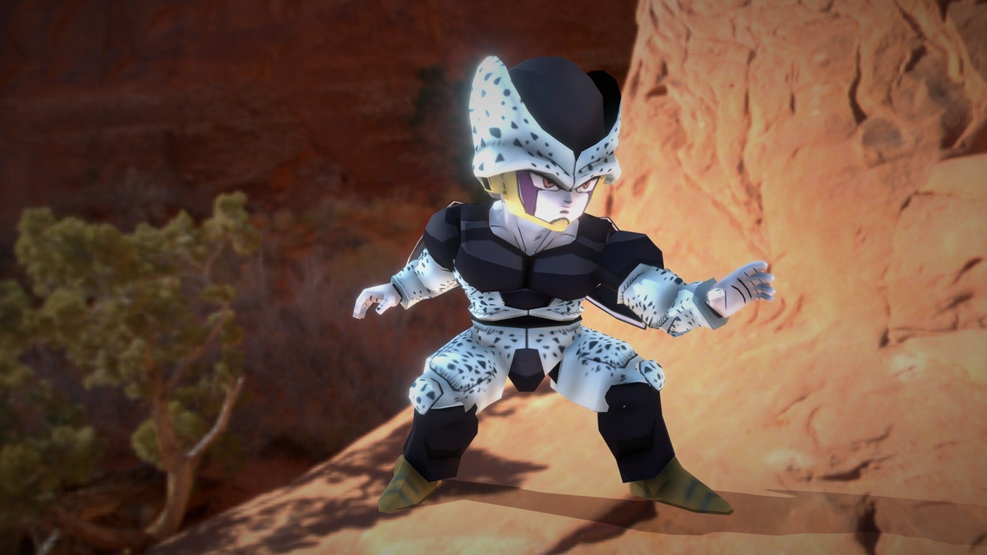 Animation of CellJunior ,from Dragonball Z, creating and throwing a ki ball.
As he wind up, the ki ball is charged in his right palm, then threws it like a baseball player

Cell Junior model provided by the school. 
I created the rigs, painted skin weights and created controllers - Cell Junior Throwing Animation - 3D model by Bryan Teng (@lazybryan) 3d model