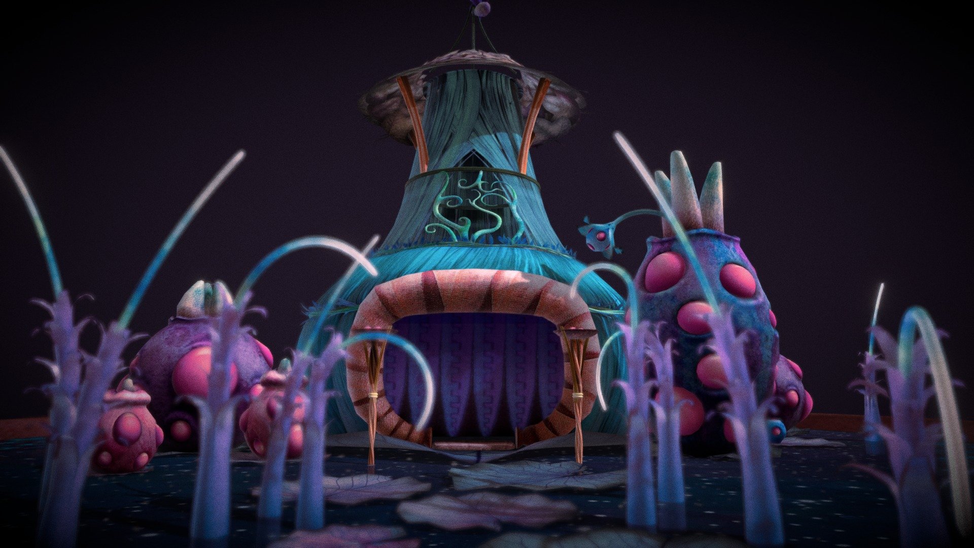 This Model is made by Jackeline Angulo &amp; Leonardo Moncaleano for the tailer of 3D. 

In a distant world somewhere in the galaxy there are communities where their inhabitants live in harmony with their environment 3d model