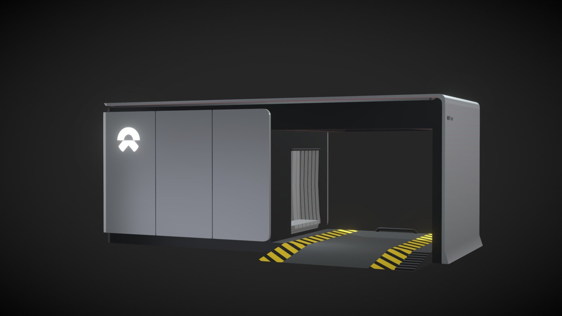 I made a low poly model of NIO power, the battery swapping station. 

You can download the model for a small price on my gumroad -
https://linktr.ee/prasadsanctuary

You can use the model however you want in your renders.
Do share with me what you come up with.

Cheers :)

ARTSTATION - NIO-POWER (battery swapping station) - 3D model by psanctuary 3d model