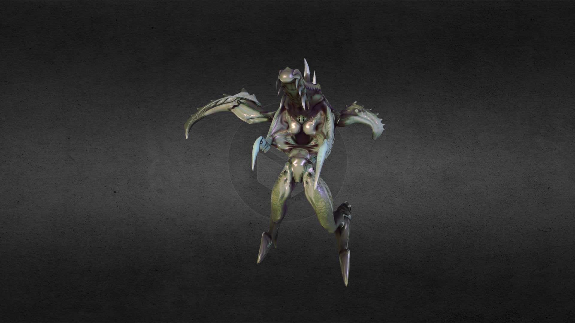 chick-creature - 3D model by feddark 3d model