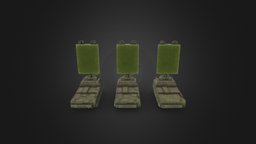 Military Radar System system, ready, tank, radar, military-vehicle, pbr-texturing, game, lowpoly, mobile