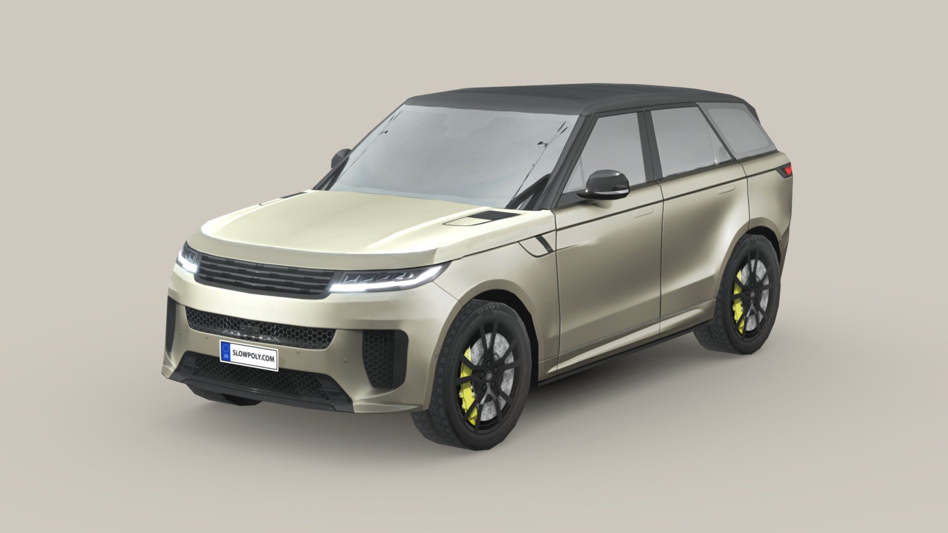 Low poly car with nice geometry and surface flow, realistic looking with high-quality textures.

Buckle up and join the ride with our incredible 3D model car! With few polygons, it’s light, flexible, and realistic. High-quality textures bring it to life. Effortlessly integrate it into any project and let your creativity soar. Get ready for a thrilling journey!

If you love this 3d model and curious about how it’s done, visit our tutorial here: https://www.slowpoly.com/l/course unlock the technique, tool and trick to crafting this detailed-looking low poly car now! - Land Rover Range Rover Sport SV 2024 - Buy Royalty Free 3D model by slowpoly 3d model