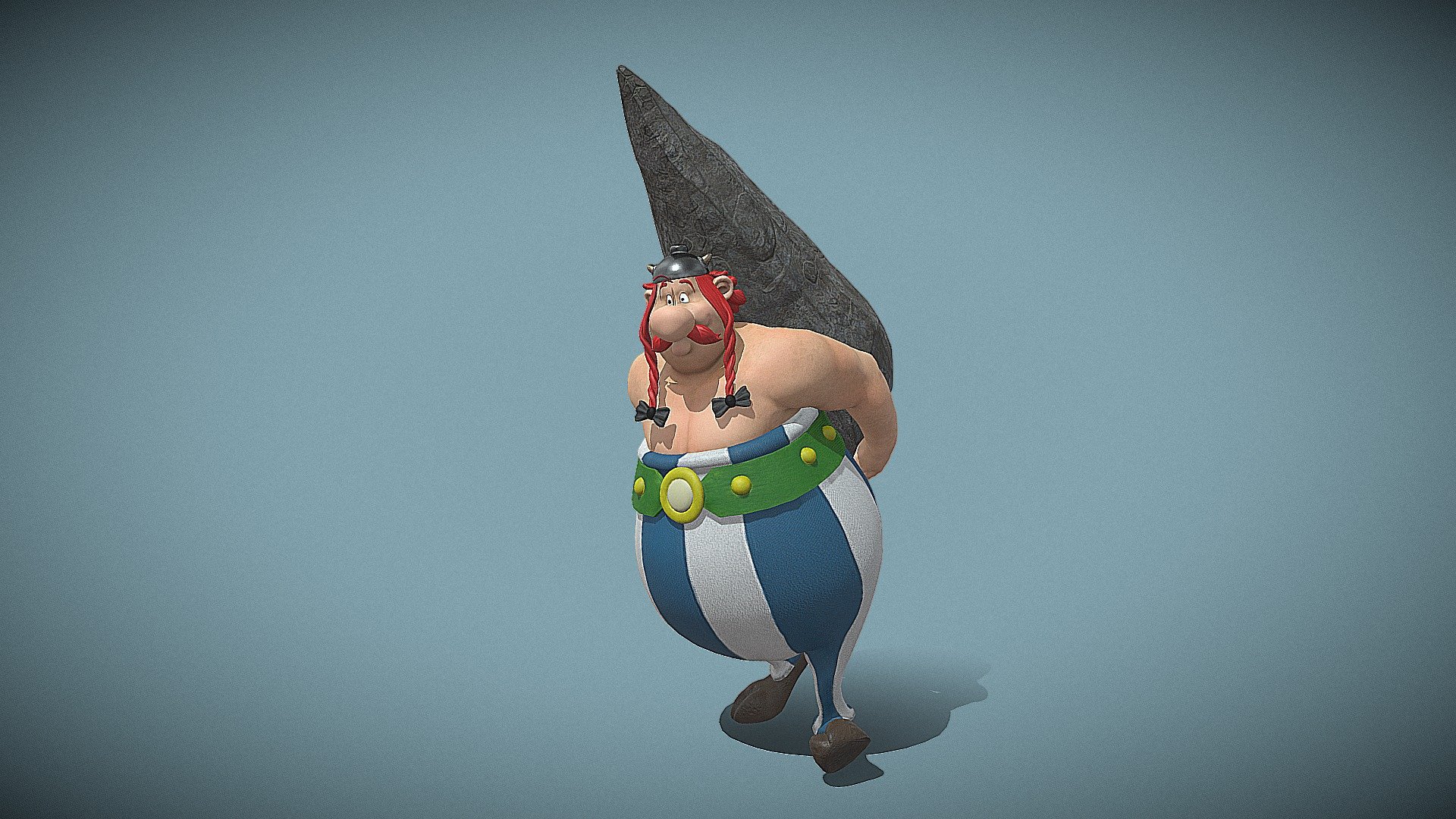 Asterix and Obelix - Obelix - 3D model by Artem Yaroshenko (@ArYar3D) 3d model